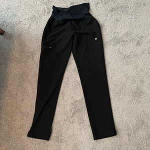 Figs Maternity Scrub Pants Small Tall ST Black
